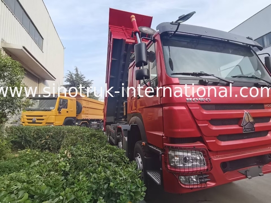 HOWO 12 ruedas Sinotruk 8X4 camión de descarga 400hp para la minería LHD U tipo de contenedor