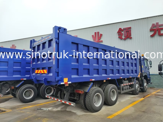 8X4 Blue Tipper Dump Truck 380hp 12 ruedas Blanco H77L ZZ3317V3567B1 Tipo U