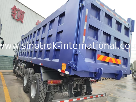8X4 Blue Tipper Dump Truck 380hp 12 ruedas Blanco H77L ZZ3317V3567B1 Tipo U