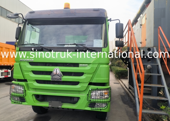 Sinotruk Howo camión de descarga de tiradores 380hp 6 × 4 U Forma de carga cuerpo de color verde