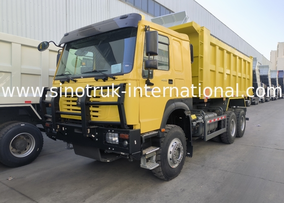 Sinotruk Howo Dump Truck 6 × 4 Lhd 10 Ruedas 20CBM Caja de carga neumáticos de minería