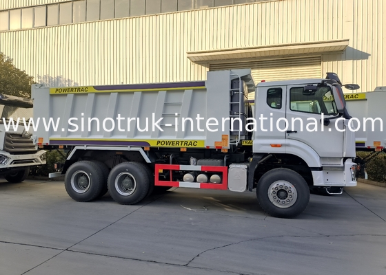 Sinotruk Howo / Hohan 6×4 camión de descarga con tirador 10 ruedas cuerpo de carga rectangular 20CBM Color blanco
