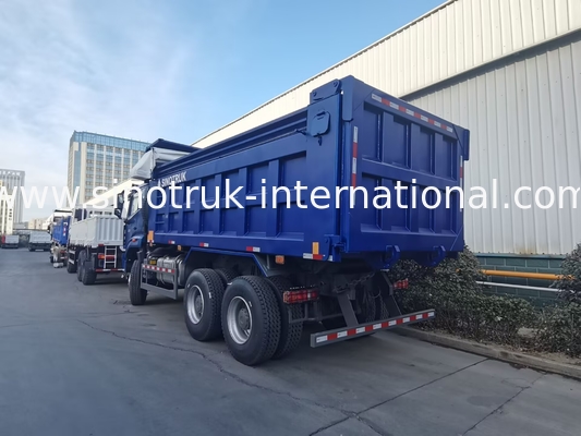 SINOTRUK HOHAN NEW HOWO 30 - 40 toneladas RHD 10 ruedas Tarpaulin para la construcción azul de alta eficiencia de elevación y descarga