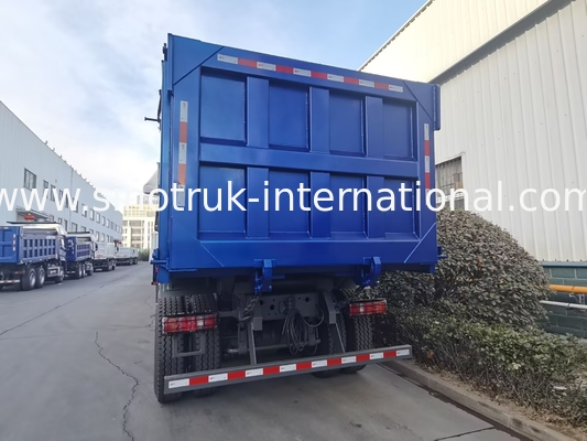 SINOTRUK HOHAN NEW HOWO 30 - 40 toneladas RHD 10 ruedas Tarpaulin para la construcción azul de alta eficiencia de elevación y descarga