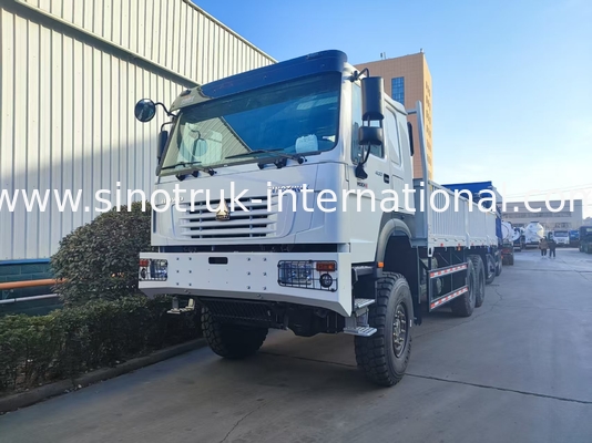 Desata el poder y la versatilidad todo conquistando blanco HOWO 6x6 400HP Fuera de la carretera camión de carga