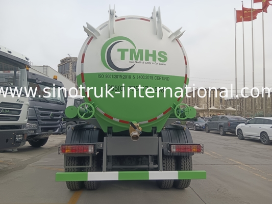Bomba de vacío, succión de aguas residuales, camión de limpieza de depósitos sépticos, camión de limpieza de depósitos sépticos 20CBM LHD 380HP