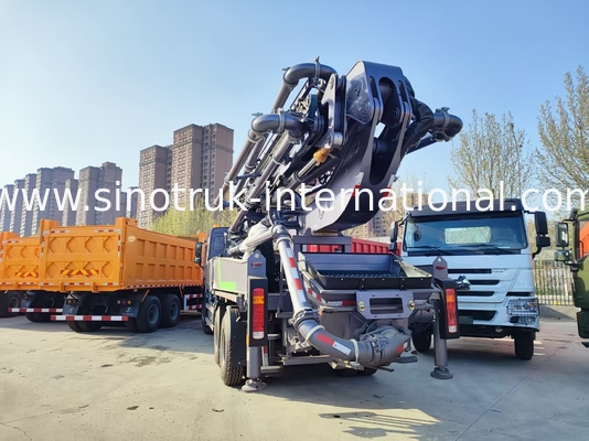 Maestría de gran altura HOWO 380HP Smart Pump Trucks 52m Boom 6x4 Tracción para verter vertical sin igual