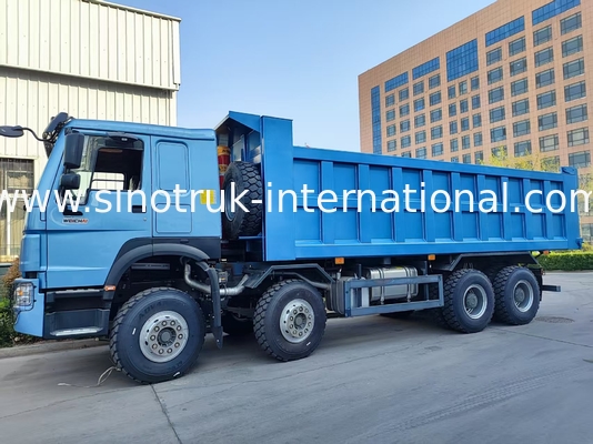 Captivador HOWO azul 8×4 380HP 26.91CBM camión de basura donde la potencia se encuentra con precisión en cada carga!