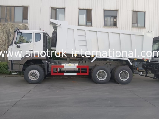 2 pasajeros Sinotruk Hohan Tipper camión de descarga Weichai Motor 6 × 4 LHD 380HP con tipo de transmisión manual
