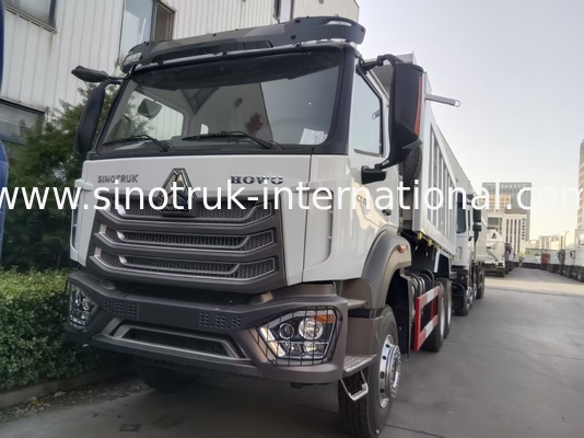 2 pasajeros Sinotruk Hohan Tipper camión de descarga Weichai Motor 6 × 4 LHD 380HP con tipo de transmisión manual