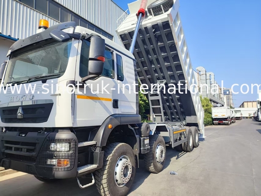 26.91CBM Potente HOWO TX 8x4 camión de descarga con volante con 12.00R20