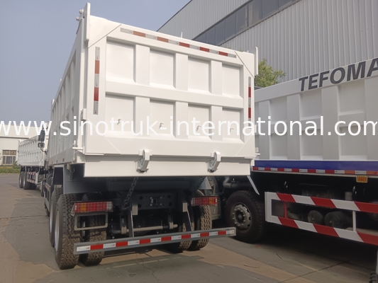 Camión de descarga de 10 ruedas con volante 371HP 6x4 Drive Motor Euro2