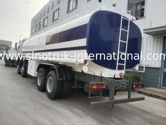 Heavy-Duty HOWO 8*4 400HP LHD Fuel Truck 40CBM Double Tank System For Long-Range Fuel Distribution White