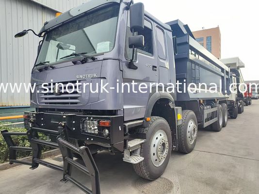 400HP for Heavy Loads, 27CBM for More Cargo: Gray 8x4 Dump Truck