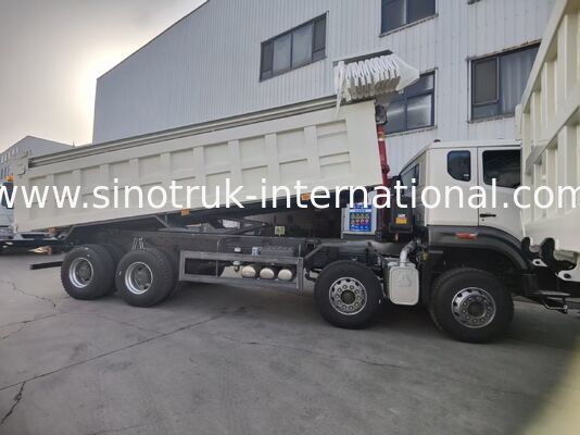 Sinotruk NX Dump Truck con motor de 371 CV, capacidad de 50-60T y tracción 8×4 para transporte pesado