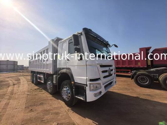 Camión de carga pesada con capacidad de carga de 40-50 toneladas, motor diesel de 375 caballos de fuerza y longitud de la caja de carga de 7300 mm