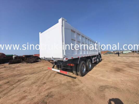 Camión de carga pesada con capacidad de carga de 40-50 toneladas, motor diesel de 375 caballos de fuerza y longitud de la caja de carga de 7300 mm