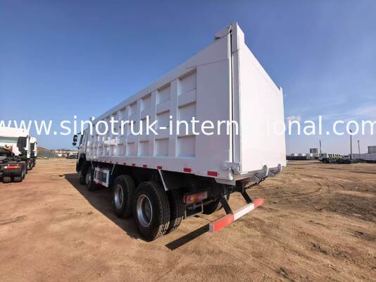 Camión de carga pesada con capacidad de carga de 40-50 toneladas, motor diesel de 375 caballos de fuerza y longitud de la caja de carga de 7300 mm