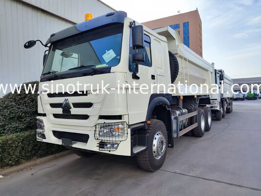 Durable HOWO 6×4 371HP 20CBM camión blanco con cuerpo de acero de alta resistencia para trabajos pesados