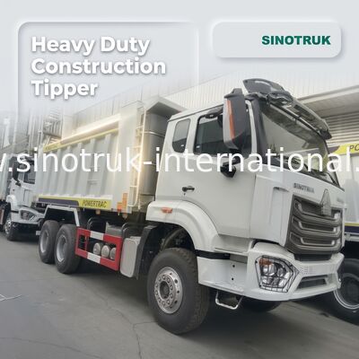 30-40 toneladas RHD 10 ruedas camión de descarga con tirador SINOTRUK Haohan para la construcción Blanco