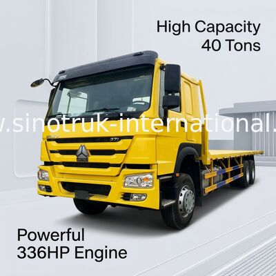 Camión del cargo de la cama plana de ZZ1257N4641W 336HP SINOTRUK