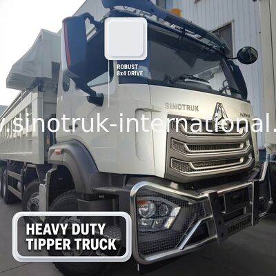 Sinotruk NX Dump Truck con motor de 371 CV, capacidad de 50-60T y tracción 8×4 para transporte pesado