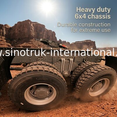 SINOTRUK 430 caballos de fuerza 6 × 4 tractor con un parachoques militar
