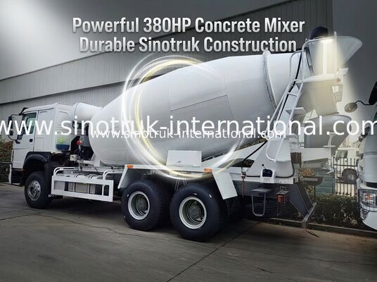 Sinotruk Howo camión mezclador de hormigón 10CBM 6 X 4 Euro 2 380 HP Construcción