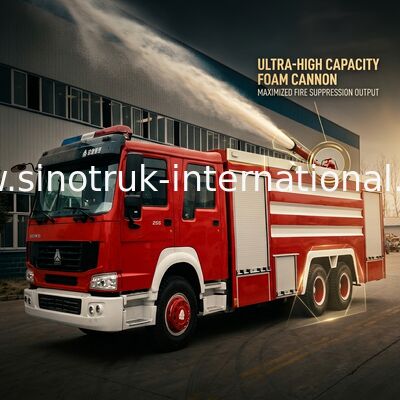 camión de la lucha contra el fuego de 20CBM LHD 6X4, camiones del rescate del fuego de la espuma de la emergencia
