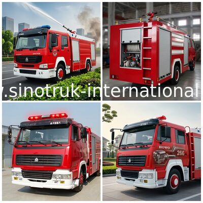 Camión SINOTRUK HOWO 8-12CBM 266HP de la lucha contra el fuego para la extinción de incendios o asperjar