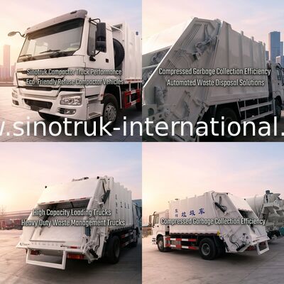 SINOTRUK comprimió los camiones de la colección de basura 15-16 CBM 290HP ZZ1167M4611