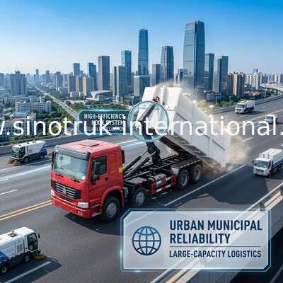 Camión desprendible de la disposición de basura del carro de SINOTRUK HOWO 20-25 CBM