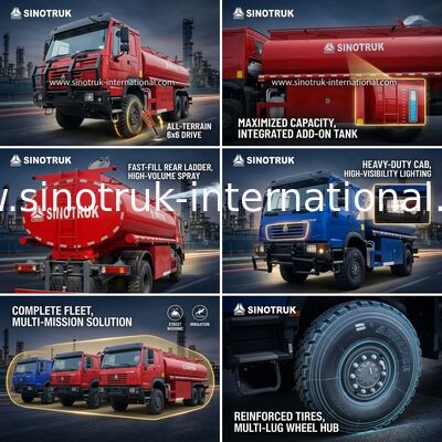 Camión cisterna de aceite SINOTRUK HOWO de 290 HP con capacidad de 10 CBM y chasis resistente