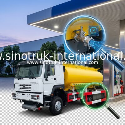 SINOTRUK HOWO 25CBM Camión tanque de petróleo 10 ruedas 400hp 6 × 6 compartimientos múltiples