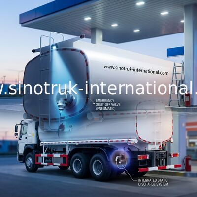 Blanco del camión del tanque de aceite de SINOTRUK HOWO 6X4 25CBM 10Wheels 400Hp