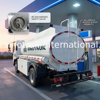 SINOTRUK HOWO 4X2 Camión de transporte de tanques de petróleo SINOTRUK HOWO 5-6CBM