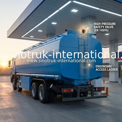 El tanque de almacenamiento de aceite de petróleo de HOWO 8X4 aprovisiona de combustible el camión de reparto 30 CBM