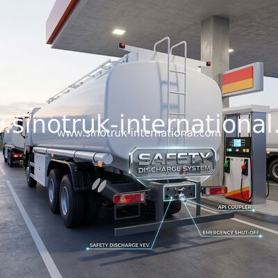 Compartimientos múltiples del × 4 del camión del tanque de aceite de Sinotruk Howo 25CBM 10Wheels 400Hp 6