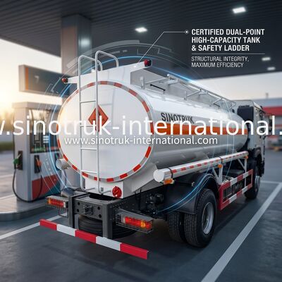 Camión del tanque de aceite de Sinotruk Howo 10-20CBM euro de 4 de x 2 Lhd 2 290 HP