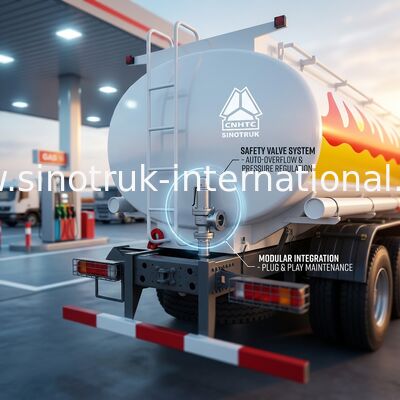 depósito de gasolina del camión de 20CBM Sinotruk Howo semi 6x4 Lhd Euro2 371hp