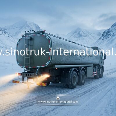 Camión de petrolero estable del combustible SINOTRUK HOWO 30 - 40 toneladas para el transporte 8X4 RHD del aceite