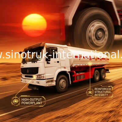Camión del tanque de gasolina y aceite 20 toneladas, camiones de combustible móviles de 6X4 LHD Euro2 290HP