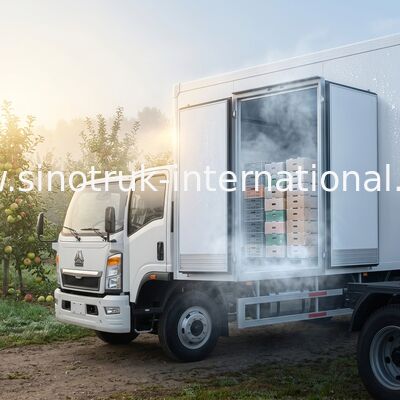 camión refrigerado 140HP RHD 95km/H de 4x2 SINOTRUK HOWO