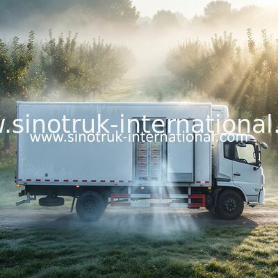 7 T refrigeraron la caja congelada With de Closed Van Truck del euro 2 de los camiones y de las furgonetas LHD 4X2
