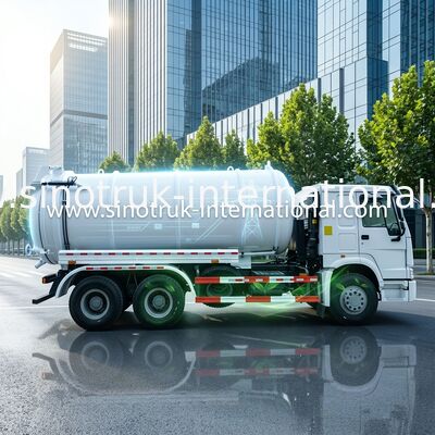 Camión resistente 6X4 Euro2 290HP, ISO de las aguas residuales del vacío de la capacidad grande