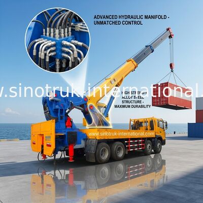 25-80 las toneladas de camión montaron la grúa 8X4 LHD, equipo de elevación montado camión