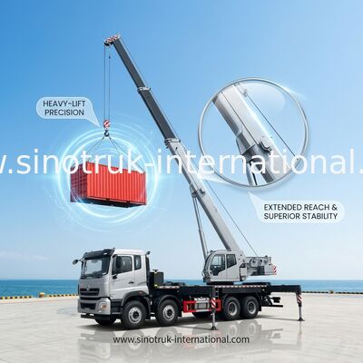 37 toneladas del envase del lado del cargador de euro montado camión de la grúa 2 longitudes de 6 - del 13m