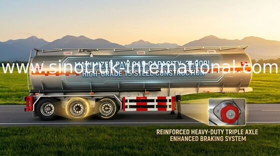60 remolques semi planos de los árboles del camión del tanque de aceite de CBM 3 para el transporte del combustible de aceite
