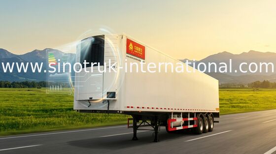 SINOTRUK refrigeró semi el camión de remolque 20/40 pies de envase 30 - 60 toneladas