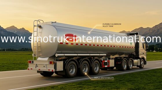 50 - 80 toneladas de gasolina de camión SINOTRUK del depósito 50000 litros semi de camión volquete de remolque